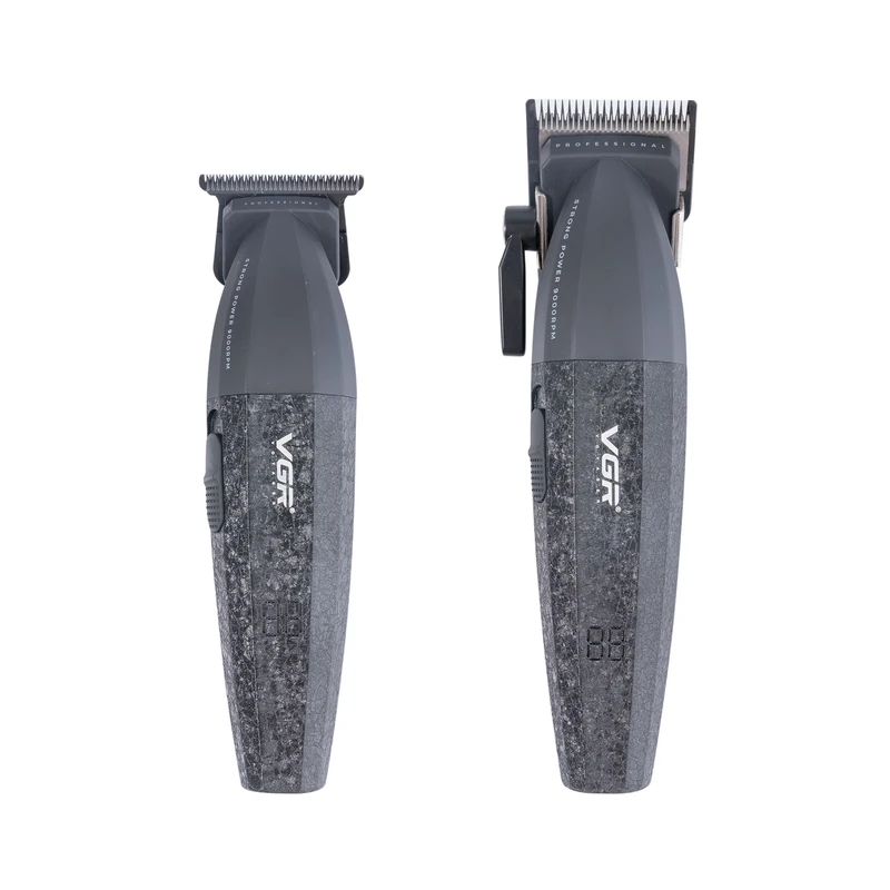 ست ماشین اصلاح موی سر و صورت وی جی ار مدل V-640 بسته 2 عددی ست ماشین اصلاح موی سر و صورت وی جی ار مدل V-640 بسته 2 عددی