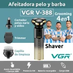ست ماشین اصلاح موی صورت و بدن شارژی وی جی آر مدل v-388