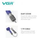 سشوار حرفه ای ۱۹۰۰ وات وی جی آر مدل v-445