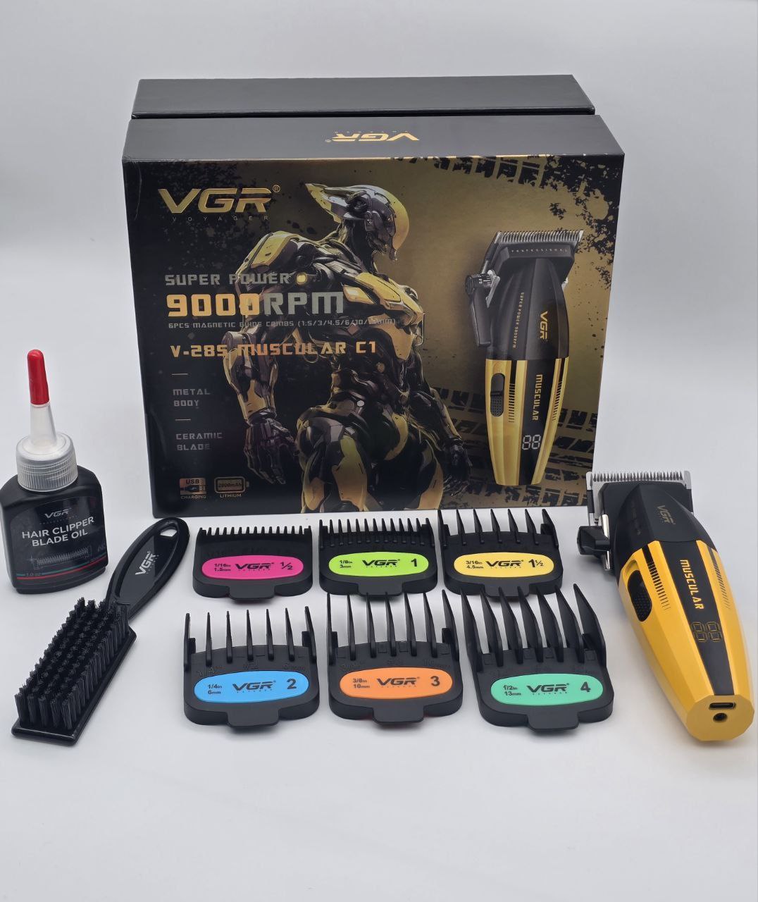 ماشین اصلاح موی سر و صورت شارژی وی جی ار مدل V-285 ماشین اصلاح موی سر و صورت شارژی وی جی ار مدل V-285