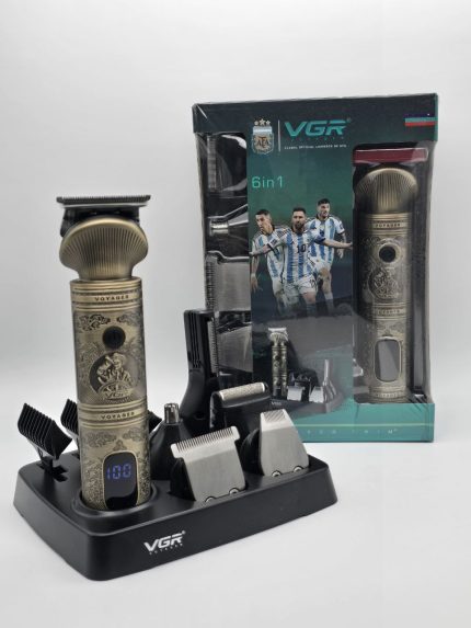 ماشین اصلاح موی سر و صورت تریمر وی جی آر مدل 6 کاره کد v-106