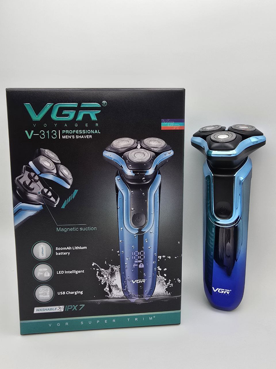 ماشین اصلاح موی صورت شارژی وی جی ار مدل V-313 ماشین اصلاح موی صورت شارژی وی جی ار مدل V-313